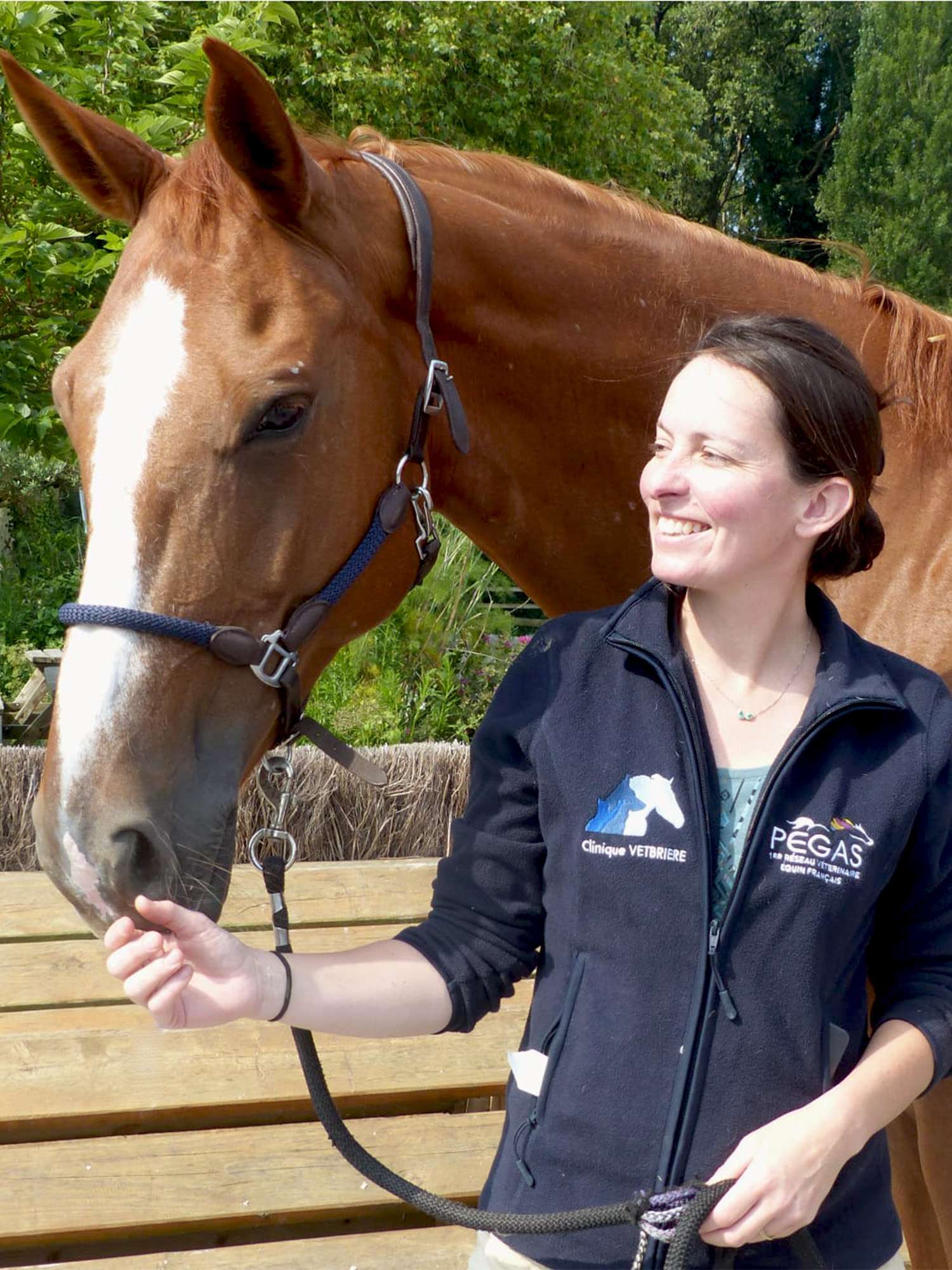 Chloé Guihard et son cheval